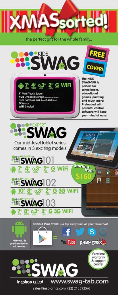 Swag-Tab XMAS ADvert29.09.13