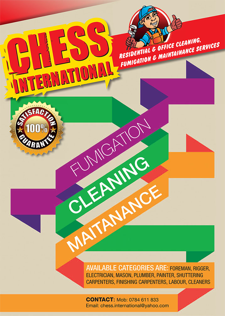 Residential & Office Cleaning, Fumigation & Maintenance Services