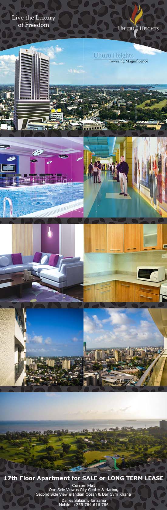 17th Floor Apartment for long term lease at Uhuru Heights