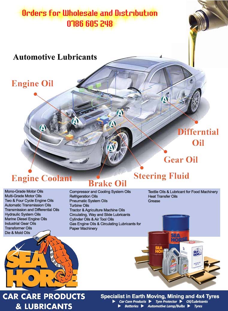 Automotive Lubricants for Wholesale and distribution agents across Tanzania