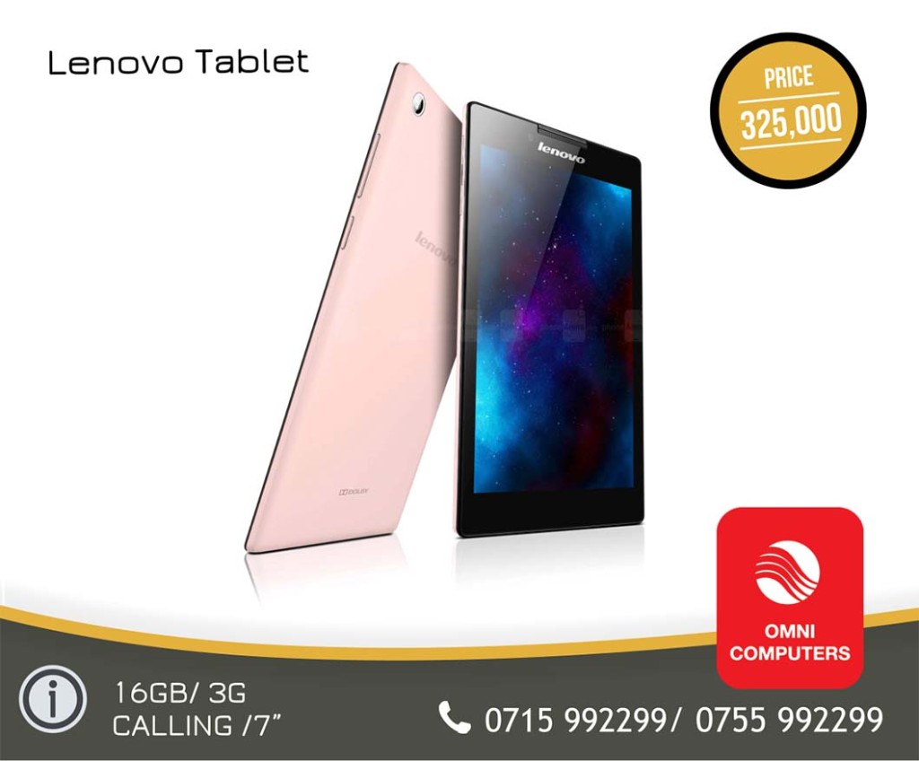 LENOVO TAB 16GB/ WITH 3G – CALLING ( PHONE )