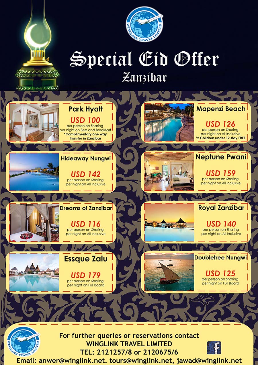 Special Eid Offer Zanzibar