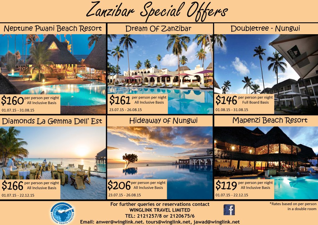 Zanzibar Special Offers