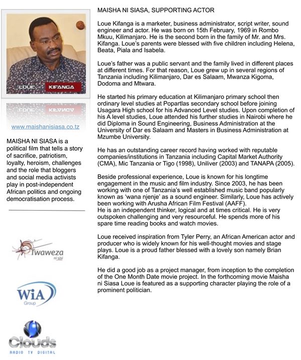 Who is who in MAISHA NI SIASA This September?