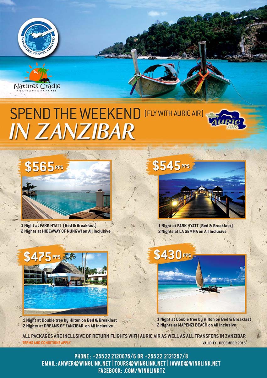 Spend the Weekend in Zanzibar