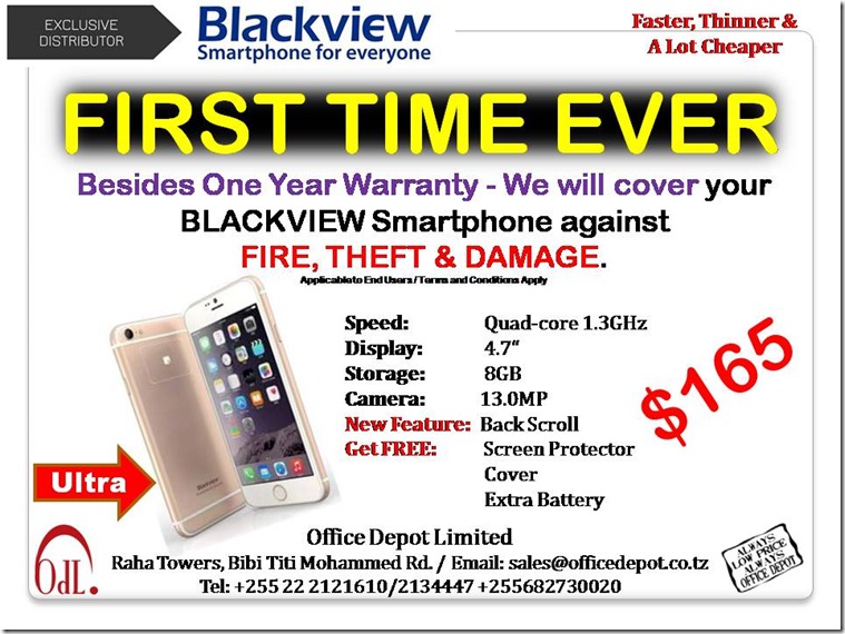 For the first time ever…Get a Blackview Smartphone that is insured
