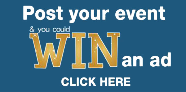 Post your event & you could WIN an ad