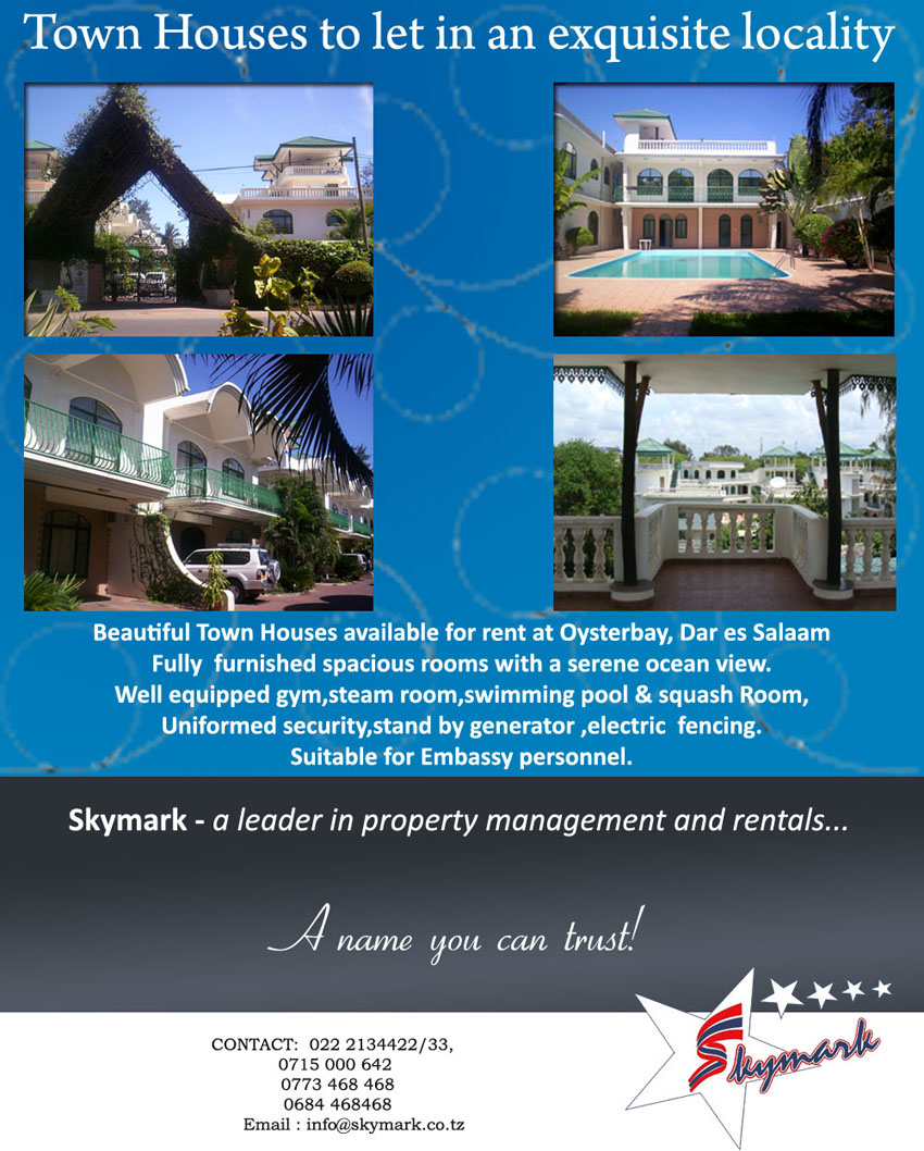 Town Houses to let in an exquisite locality