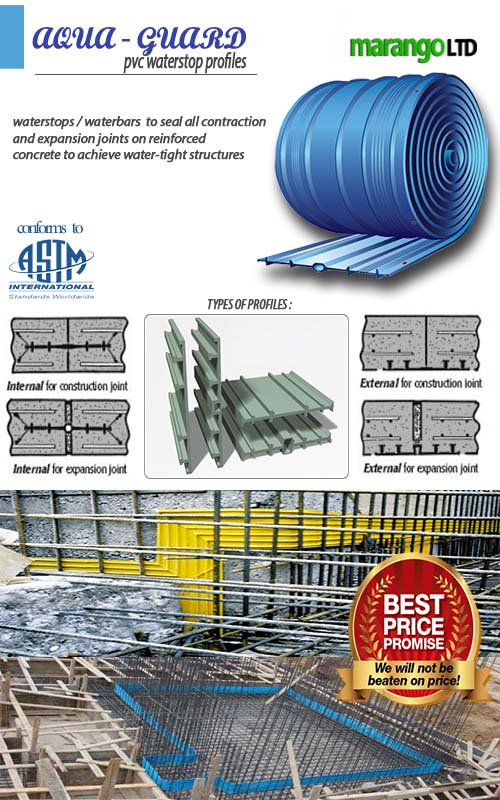 Aqua Guard PVC Waterstop Profiles
