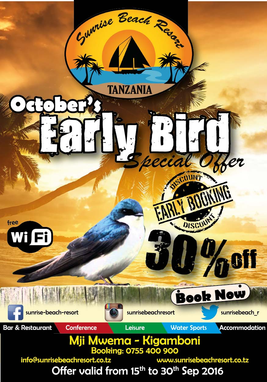 October’s Early Bird Special Offer