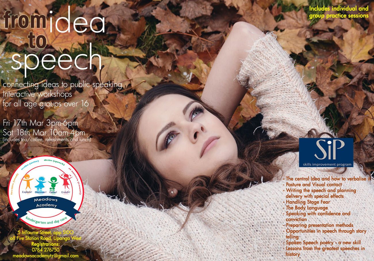 From Idea to Speech – public speaking workshops