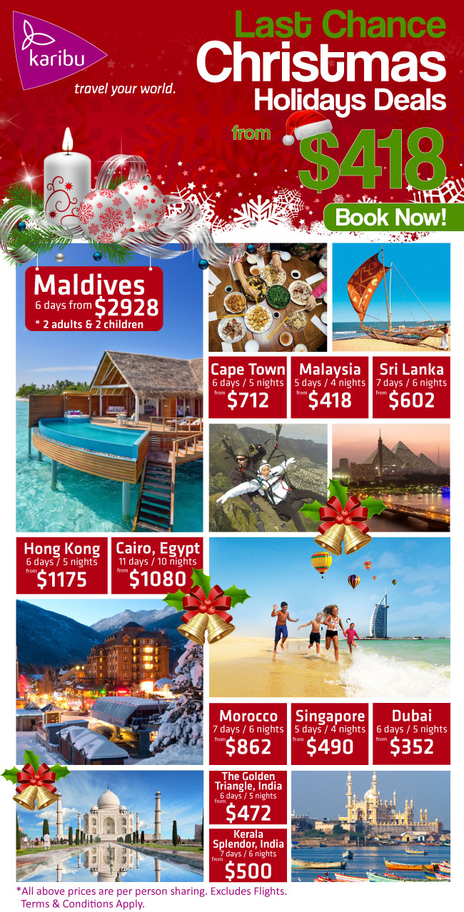 Last Chance Christmas Holiday Deals