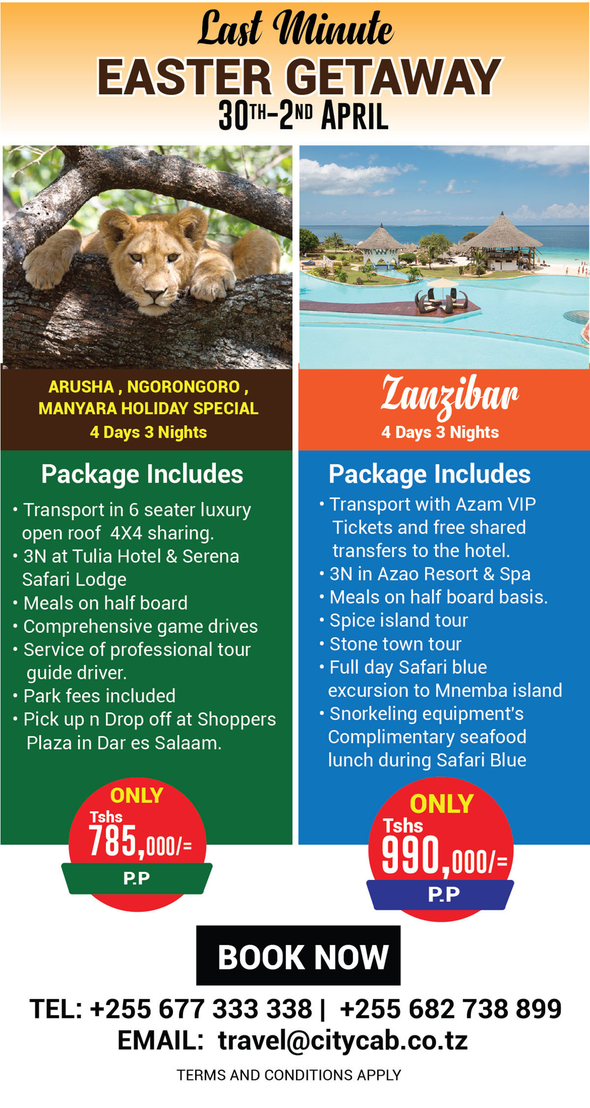 Last minute Easter Getaway