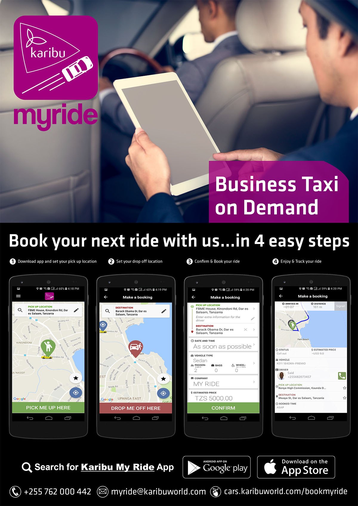 Book your next ride with us