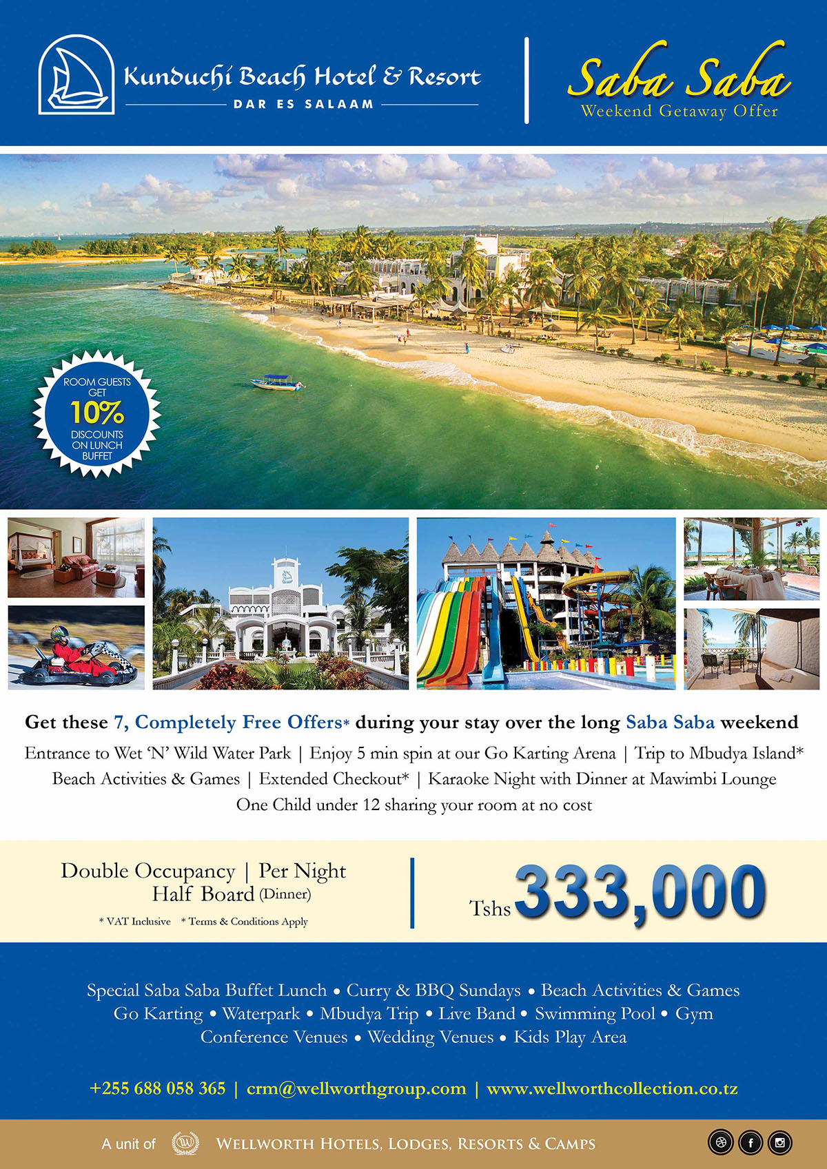 Saba Saba Weekend Getaway Offer