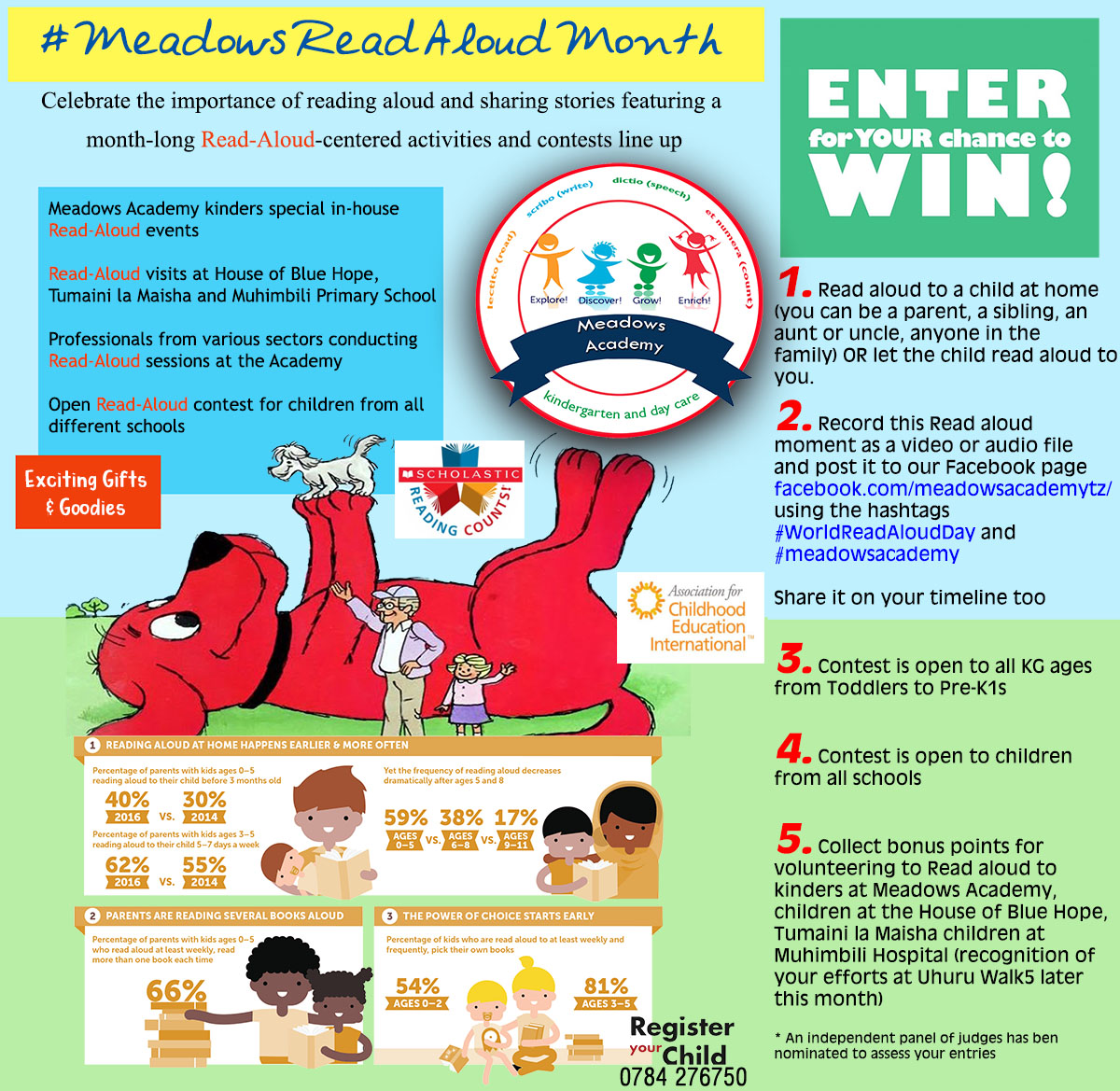 Meadows Read aloud month