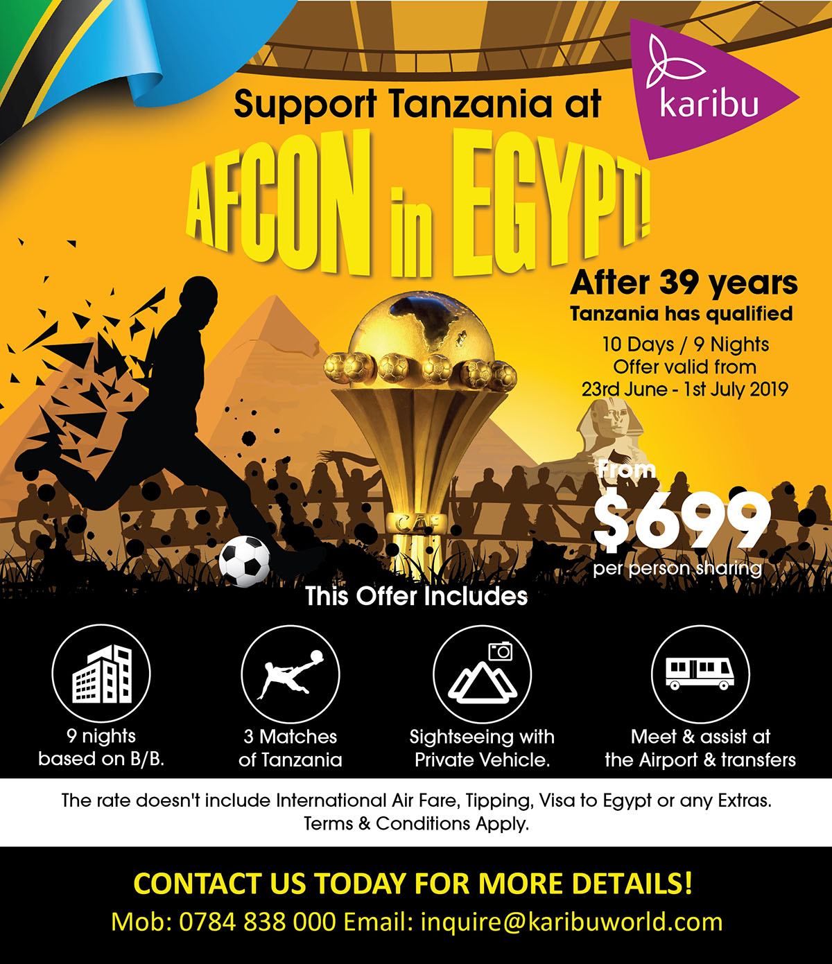 Let’s go support Tanzania at AFCON in Egypt