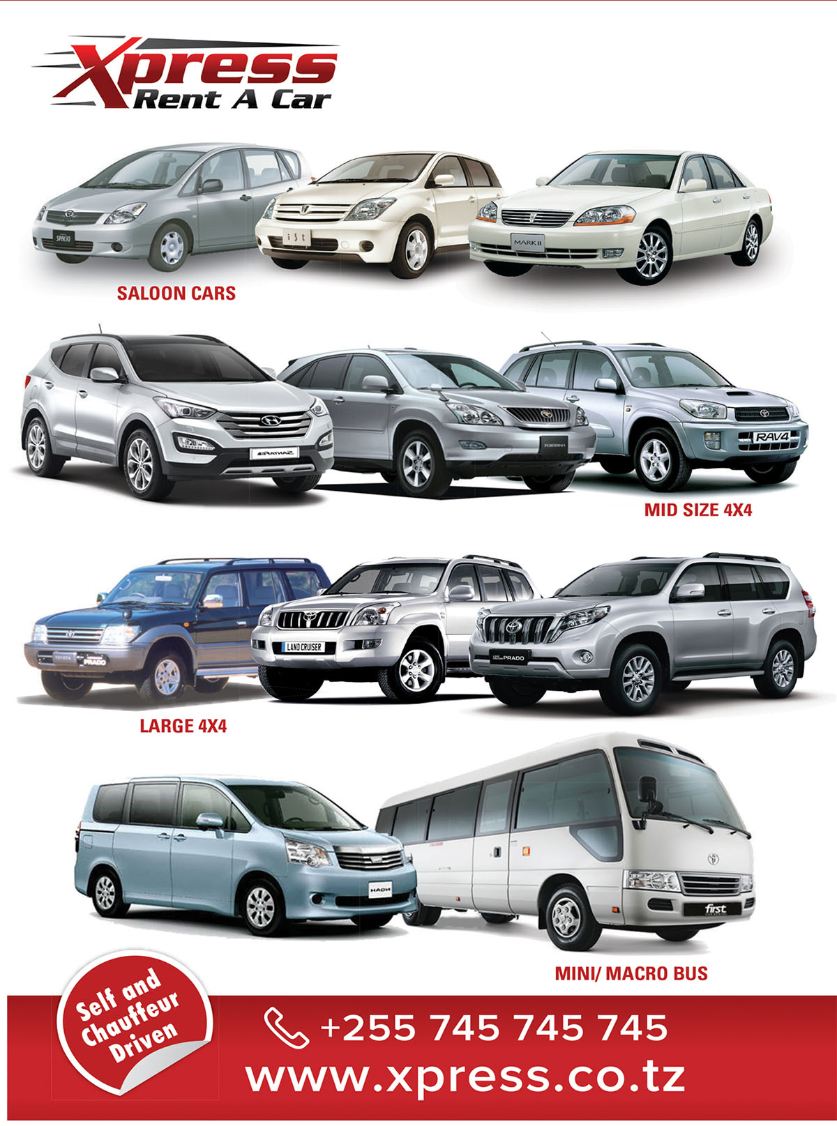 All types of vehicles