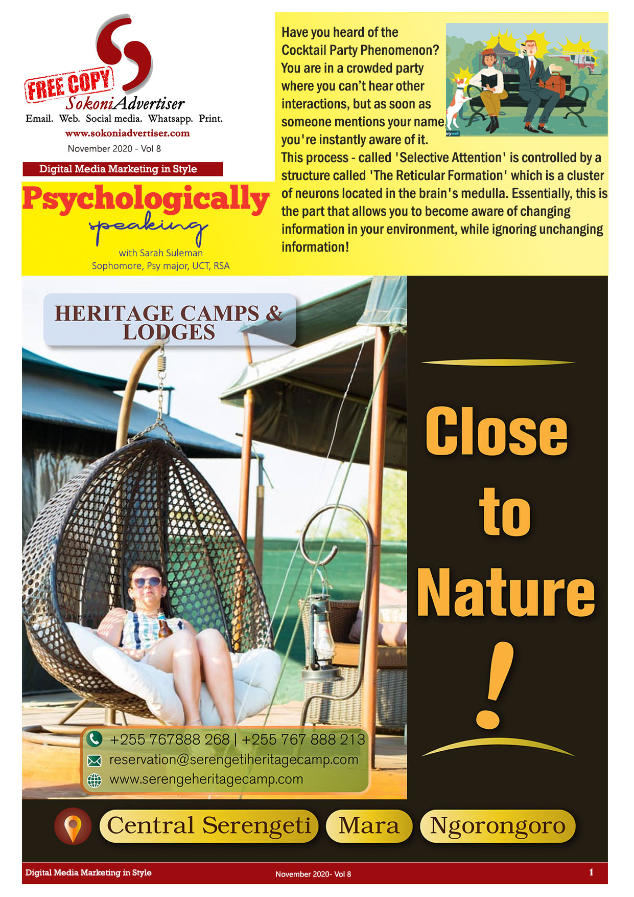 SokoniADvertiser Tabloid Volume 8 Cover Page