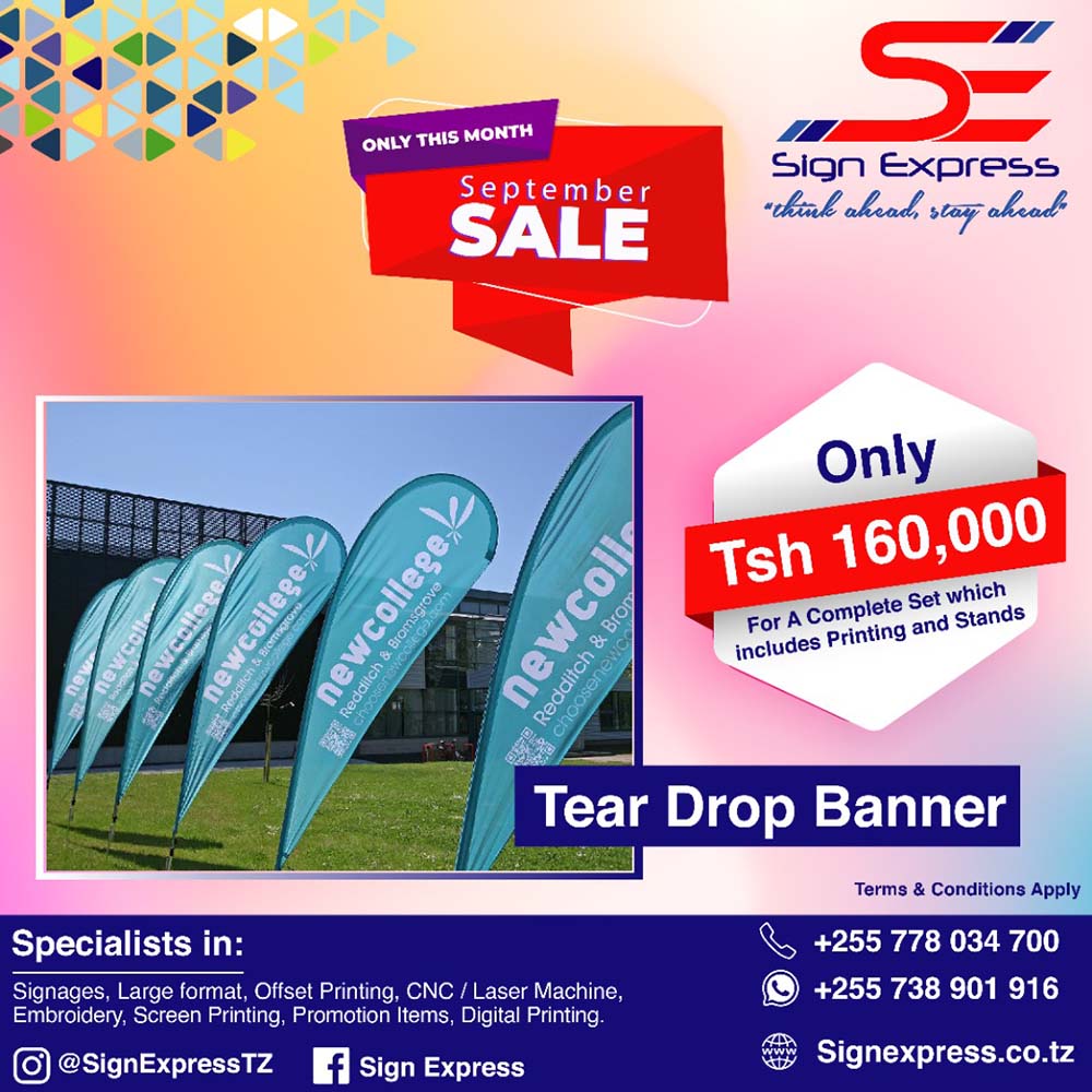Sale on Tear Drop Banners