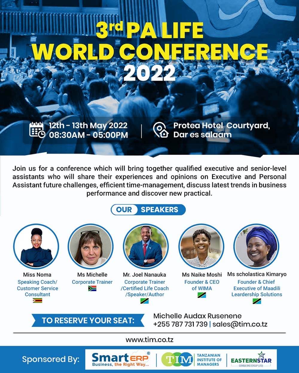 Reserve your seat for the PA Life  World Conference 2022