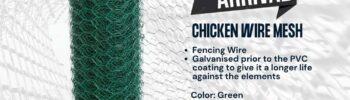 Chicken wire fence
