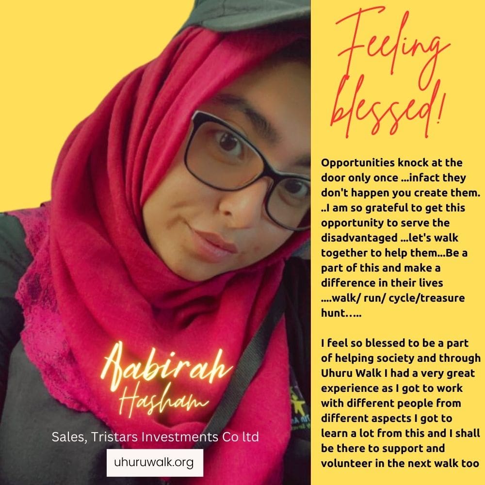 Aabirah Hasham feeling blessed!