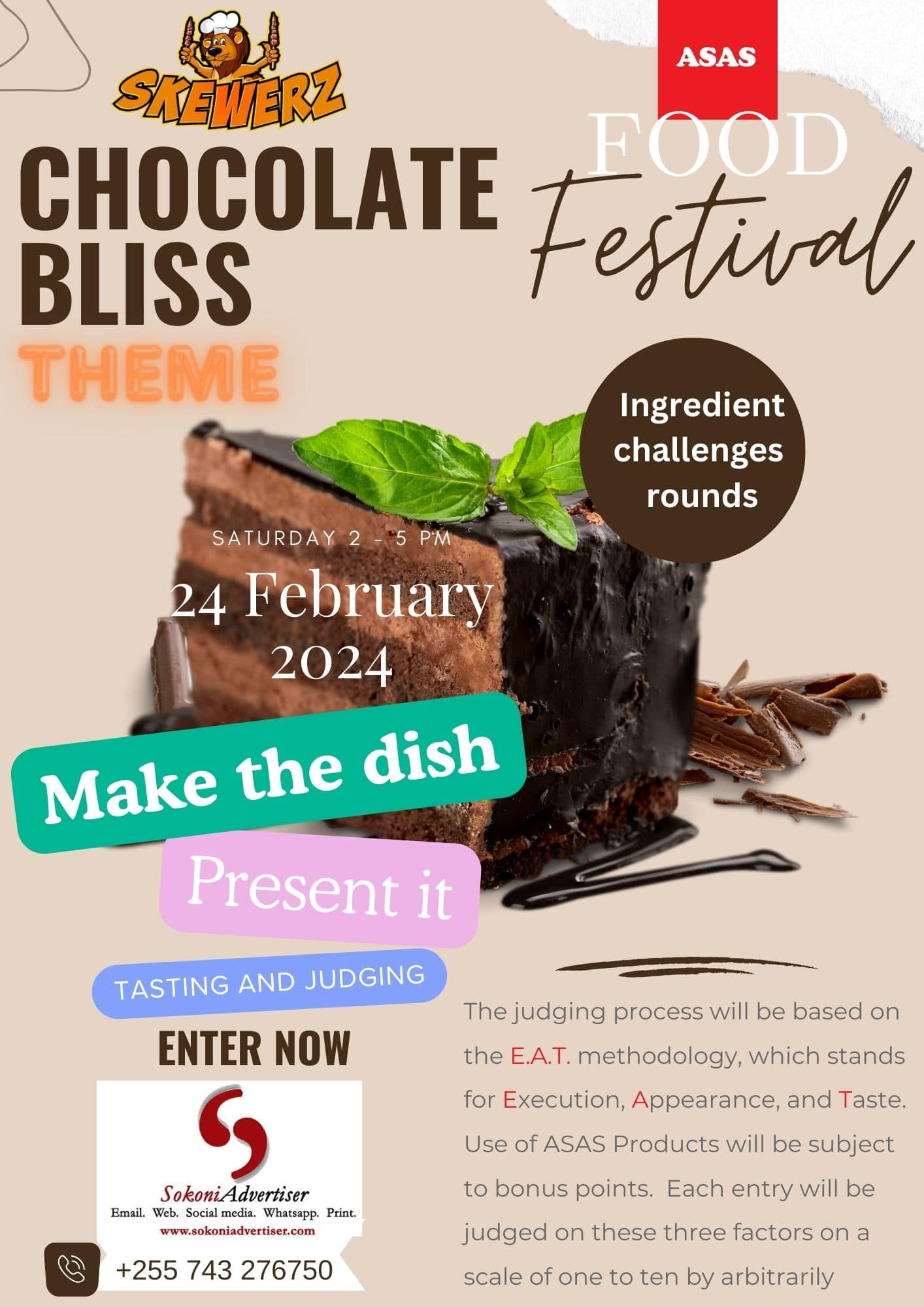 Enter the Chocolate Bliss Food Tasting Contest