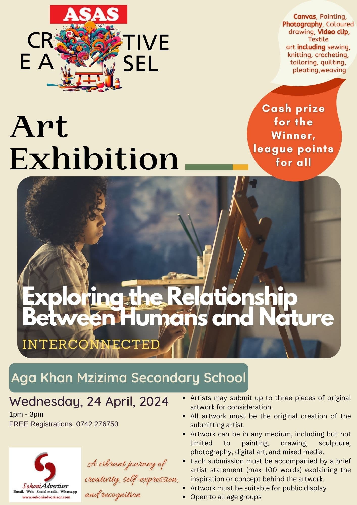 The 1st Inter-Secondary School  Asas Creative Easel Contest!