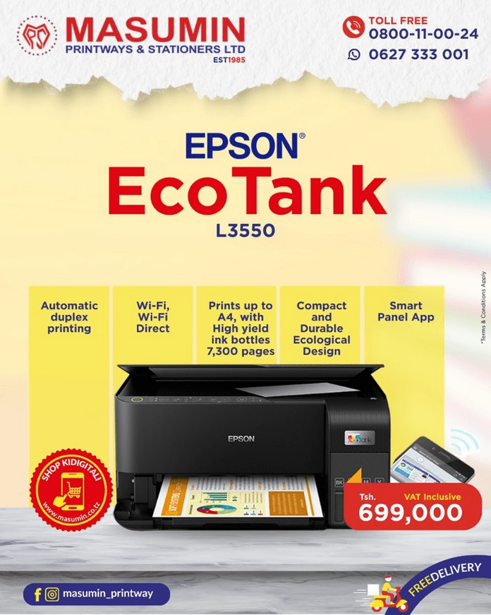 Why the EPSON EcoTank L3550 is the Smarter Way to Print.
