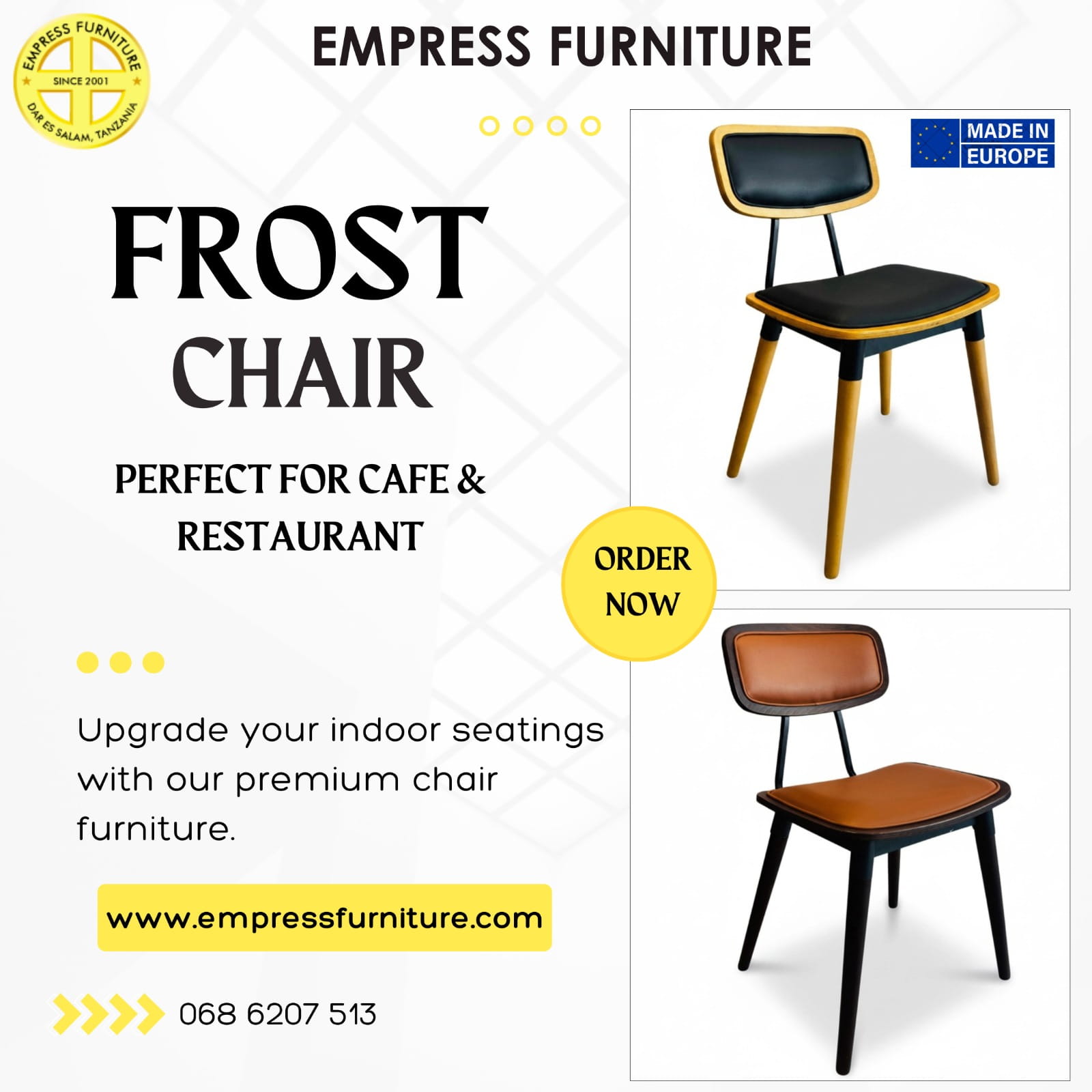 Sophisticated Seating for Cafés and Restaurants