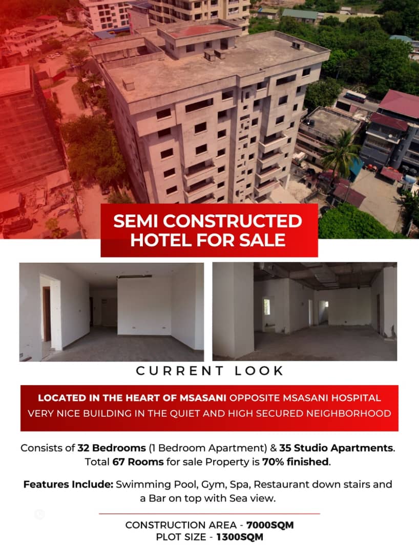 Semi Constructed Hotel for Sale